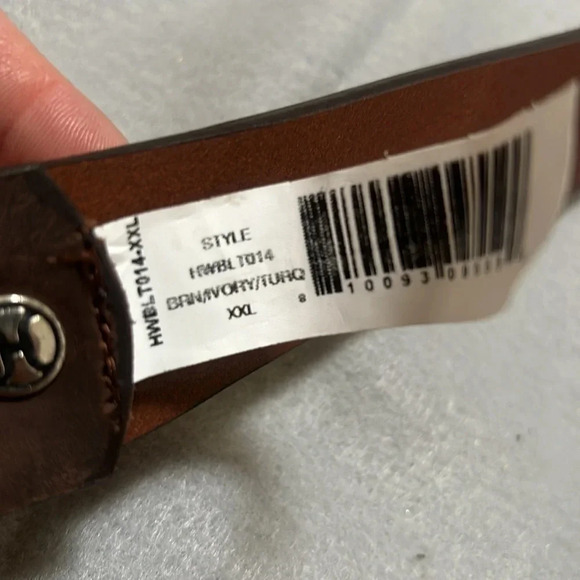 NEW HOOEY taos belt in brown - Picture 3 of 3